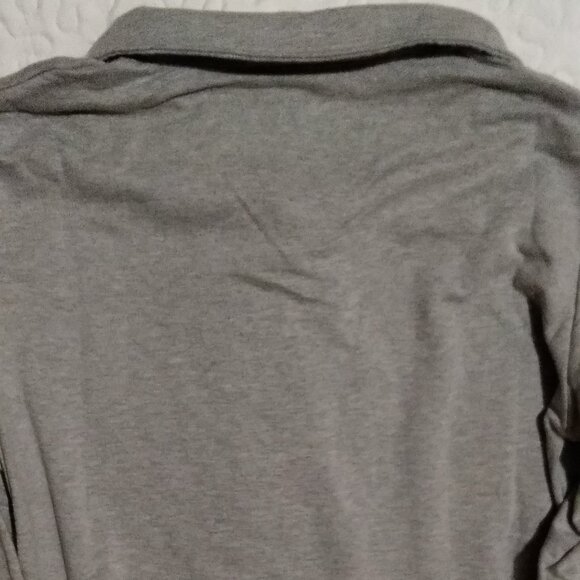 "Boy Mama" Women's size M.  Gray With Small Zip.  Lightweight Sweatshirt.  Long - Picture 5 of 8